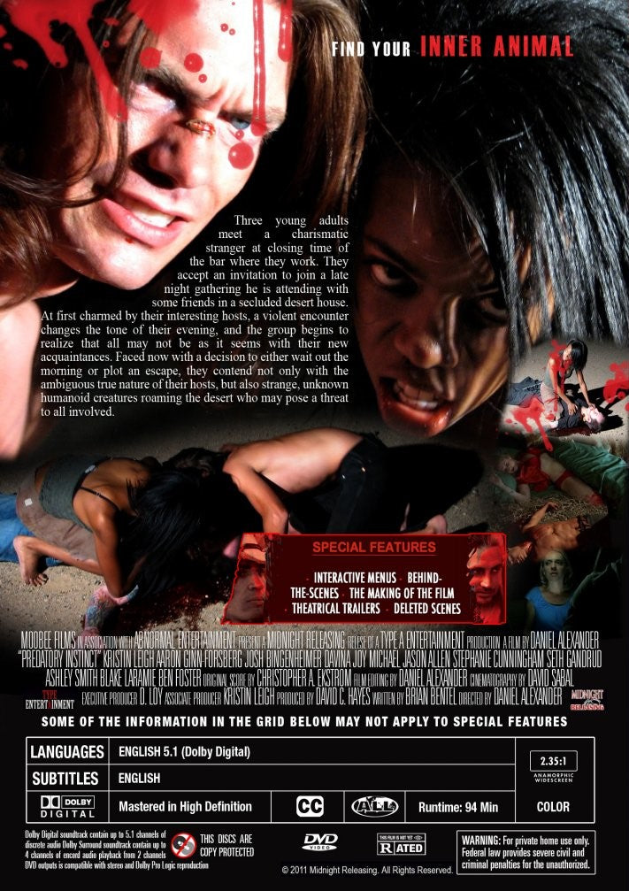 Predatory Instinct DVD
