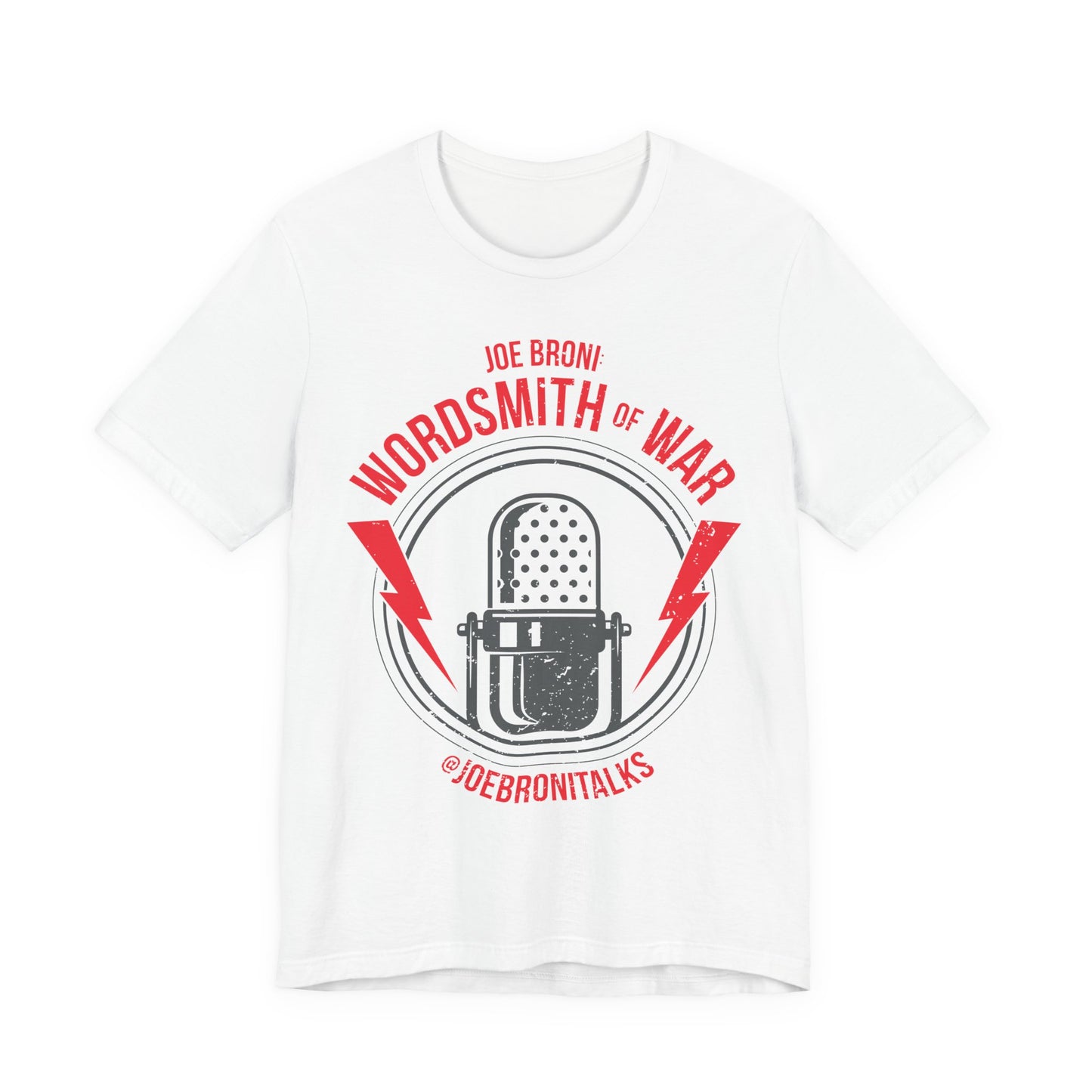 Wordsmith of War Pro-Wrestling T‑Shirt — Joe Broni Logo Tee