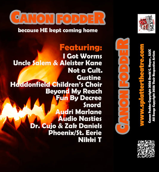 Canon Fodder Halloween Tribute Album Cassette