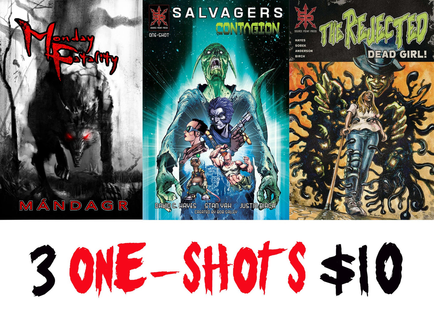 Zombies, Werewolves & Demons: 3 Horror One-Shots